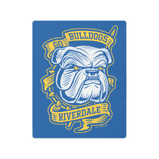 Impresión En Metal Ir Bulldoges - Banner de la mascota Riverdale