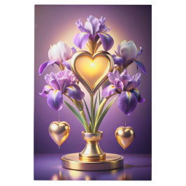 Impresión En Metal Iris radiante Blossom 3D Render por Neskie D