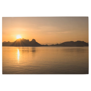 Impresión En Metal Isla Komodo Al Amanecer