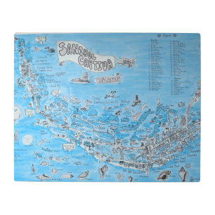 IMPRESIÓN EN METAL ISLA SANIBEL CAPTIVA FLORIDA