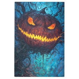 Impresión En Metal Jack-O'-Lantern: Spooky Tree Monster