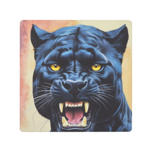Impresión En Metal Jaguar - Pantera negra