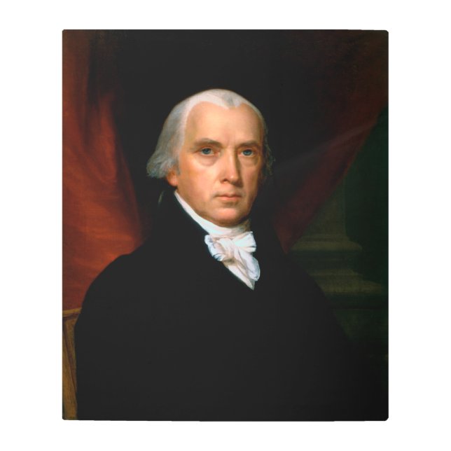 Impresión En Metal James Madison el cuarto presidente: América coloni (Anverso)