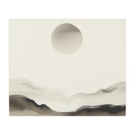 Impresión En Metal Japandi Fog Flow Back to School Art