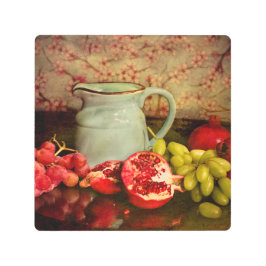 Impresión En Metal Jar de jarra de jarra con granadas de uva