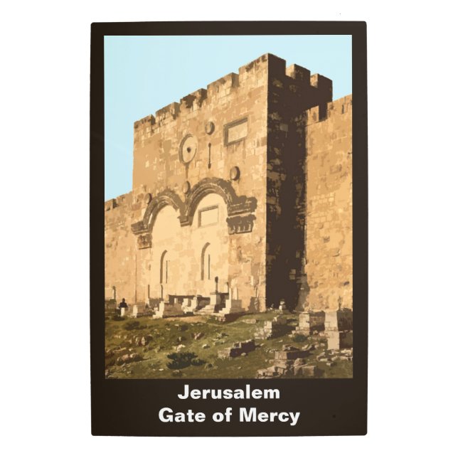 Impresión En Metal Jerusalén - Puerta De La Misericordia (Anverso)