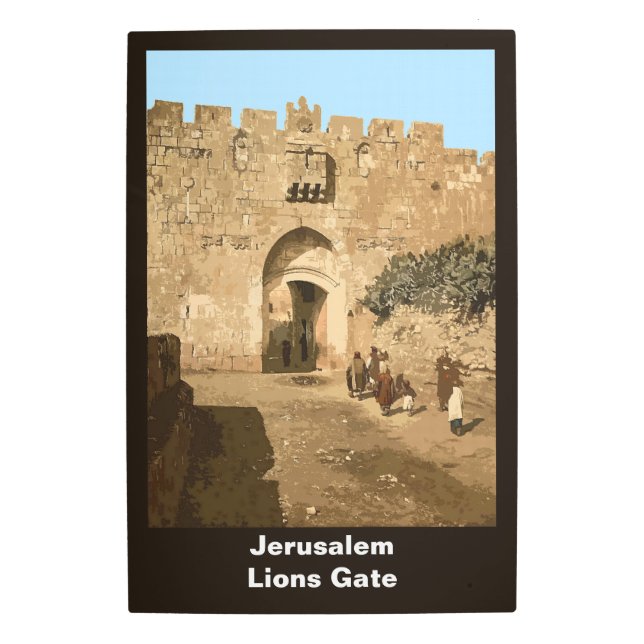 Impresión En Metal Jerusalén - Puerta de los Leones (Anverso)
