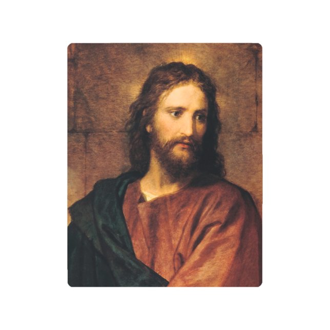 Impresión En Metal Jesucristo, retrato de Heinrich Hofmann (Anverso)
