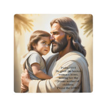 Jesucristo y un niño pequeño