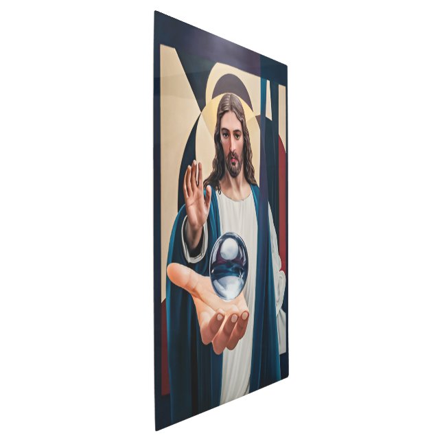 Impresión En Metal Jesús en la elegancia neo-cubista modernidad Resum (3/4)