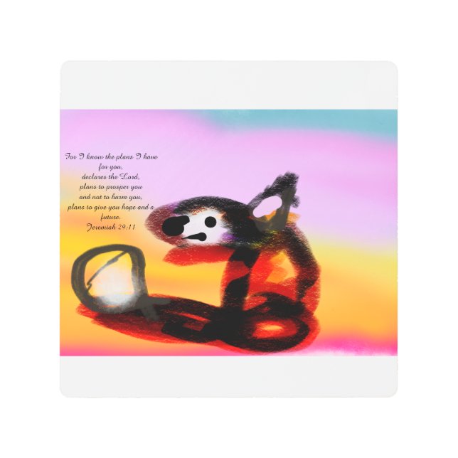 Impresión En Metal jesus plan  (Anverso)