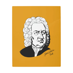 Impresión En Metal Johann Sebastian Bach