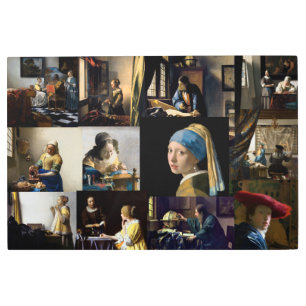 Impresión En Metal Johannes Vermeer - Masterpieces Patchwork