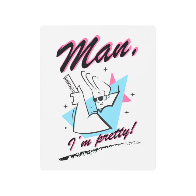 Impresión En Metal Johnny Bravo - Man I m Retro Graphic (Anverso)