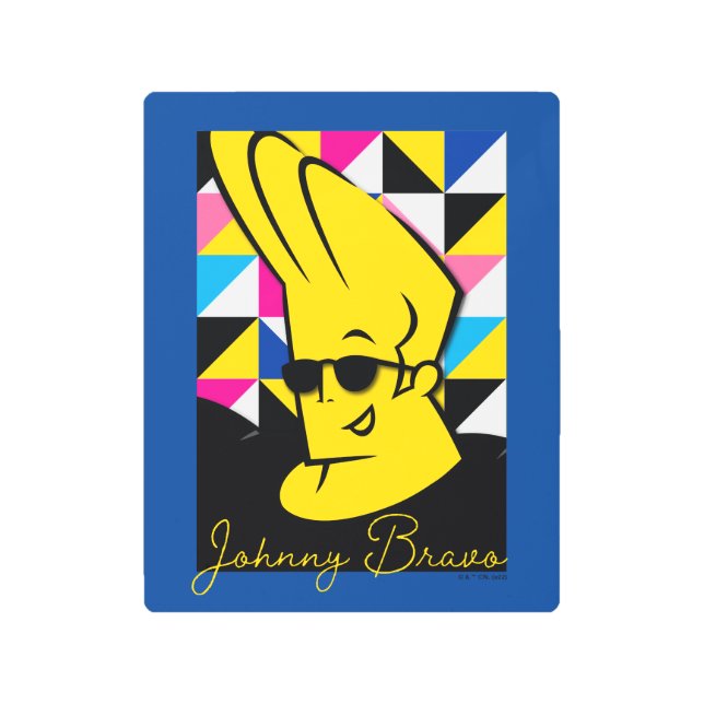 Impresión En Metal Johnny Bravo Pop Art Graphic (Anverso)
