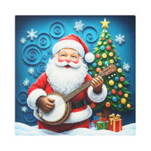 Jolly Banjo Santa