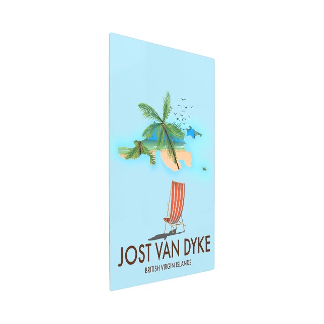 Impresión En Metal jost van dyke Islas Vírgenes Británicas. (3/4)