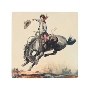 Impresión En Metal "Joven Vaquero" por Will James