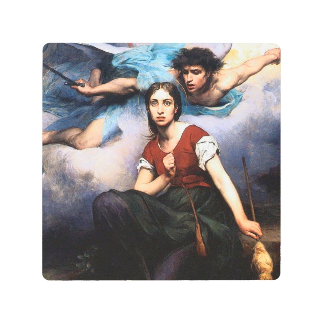Impresión En Metal Juana De Arco Por Eugène Thirion (Anverso)
