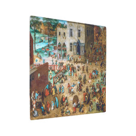 Impresión En Metal Juegos infantiles | Pieter Bruegel el mayor |