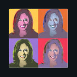 Impresión En Metal Kamala Harris Pop Art (amarillo, Naranja, morado,<br><div class="desc">El arte pop político y los regalos políticos de PolitiClothes.com y PolitiCardz.com Encuentran los regalos políticos y electorales más únicos, incluyendo: camisetas políticas, pegatinas para parachoques políticos, botones políticos, Posters políticos, pines políticos, tarjetas políticas, tazas políticas, Posters políticos, Rótulos políticos y más! Arte y arte político: http://www.PolitiClothes.com Cartas y regalos...</div>