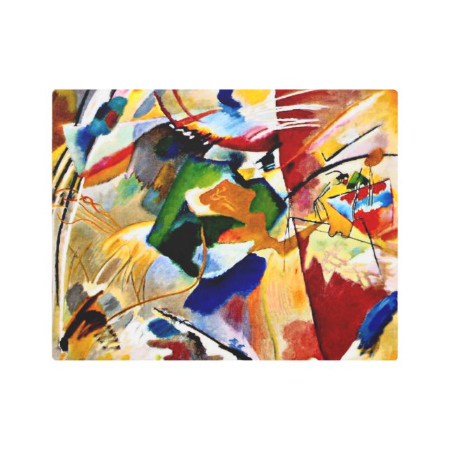 Impresión En Metal Kandinsky - Pintura con Green Center (Anverso)