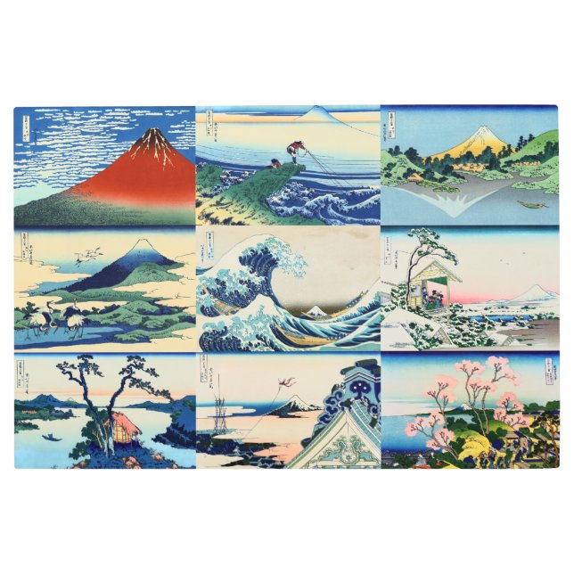 Impresión En Metal Katsushika Hokusai - 36 vistas de la selección de  (Anverso)