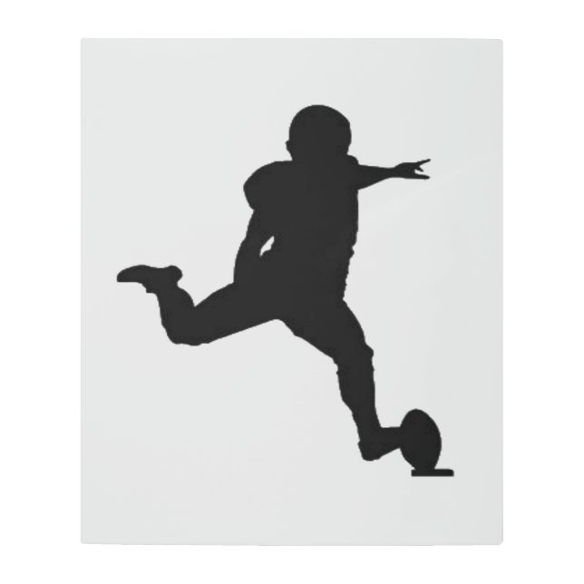 Impresión En Metal KickeR de fútbol americano (Anverso)