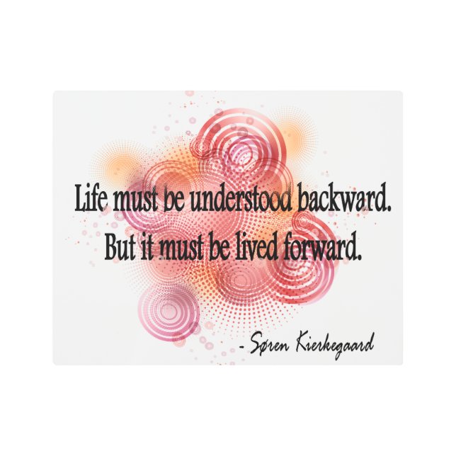 Impresión En Metal Kierkegaard (Anverso)