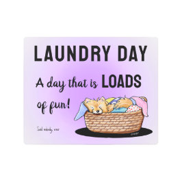 Impresión En Metal KiniArt Laundry Day Pom