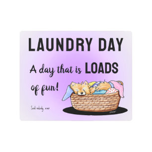 Impresión En Metal KiniArt Laundry Day Pom