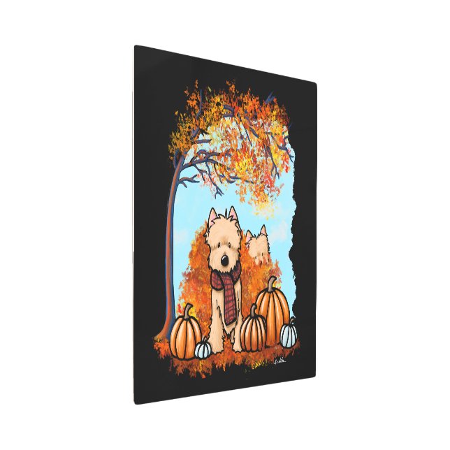 Impresión En Metal KiniArt otoño Cairn Terrier (3/4)