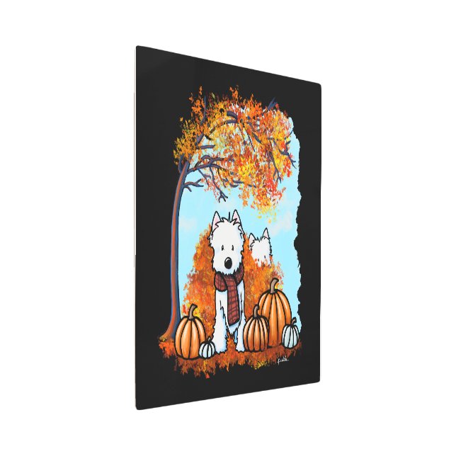 Impresión En Metal KiniArt Otumn Westies (3/4)