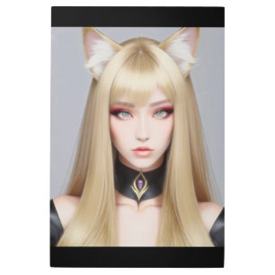 IMPRESIÓN EN METAL KITTY WAIFU 03