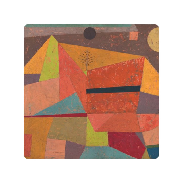 Impresión En Metal Klee - Joyful Mountain Landscape (Anverso)
