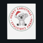 Impresión En Metal Koala Christmas Snow Winter Animals Koalas<br><div class="desc">The koala for Christmas with fairy lights. Funny animals with gifts and snow for the holidays. Also funny for christmas in July. Koalas are cute animals and perfect for Christmas.</div>