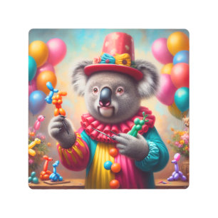Impresión En Metal Koala Clown
