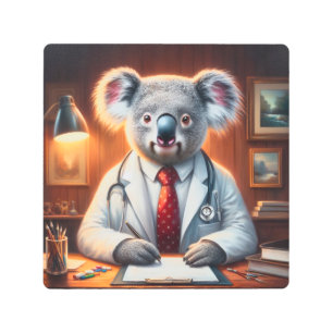 Impresión En Metal Koala Médica