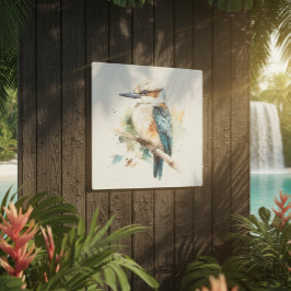 Impresión En Metal Kookaburra azul verdadero