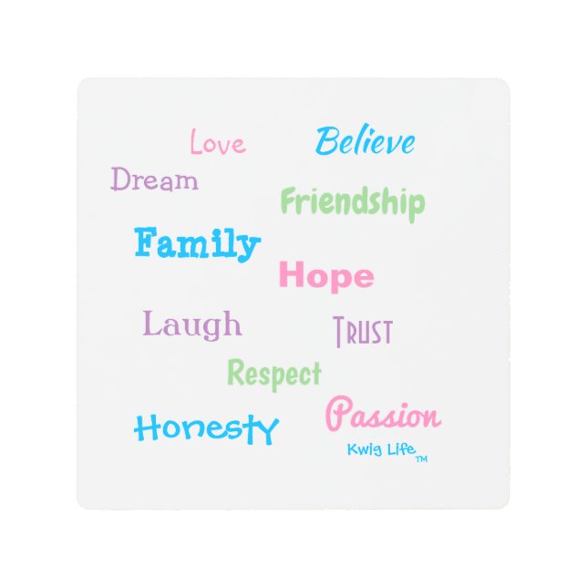 Impresión En Metal Kwi Life TM (Anverso)