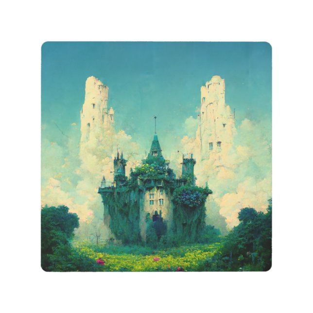 Impresión En Metal La abandonada fantasía del castillo (Anverso)