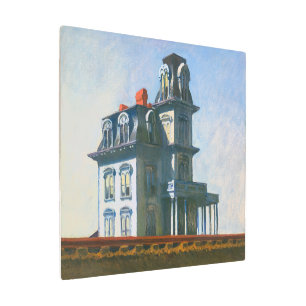 Impresión En Metal La casa junto al ferrocarril   Edward Hopper