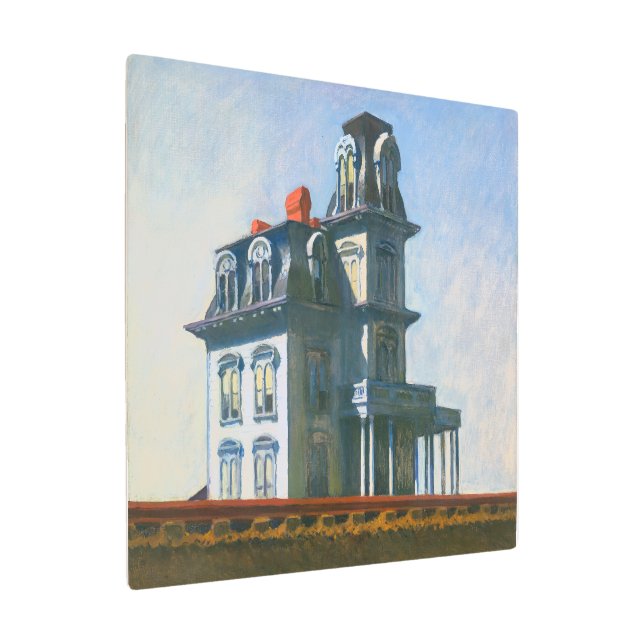 Impresión En Metal La casa junto al ferrocarril | Edward Hopper | (Angulado)