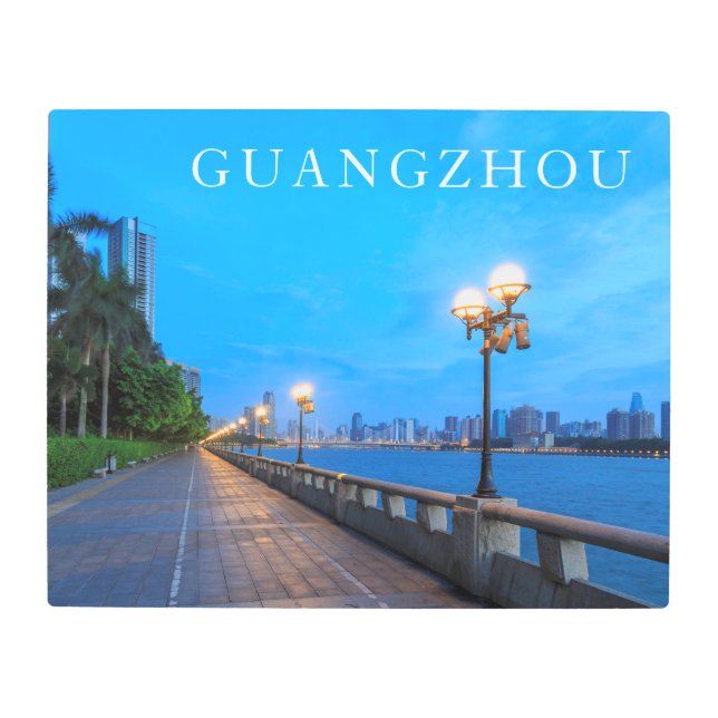 Impresión En Metal La ciudad de Guangzhou (Anverso)