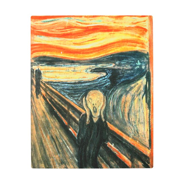 Impresión En Metal La crema de Edvard Munch (Anverso)