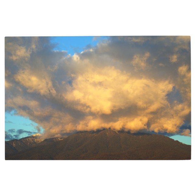 Impresión En Metal La explosión de la nube de atardecer (Anverso)