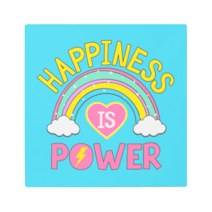 Impresión En Metal La felicidad es el arcoiris del poder