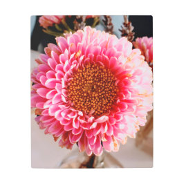 Impresión En Metal La flor rosa