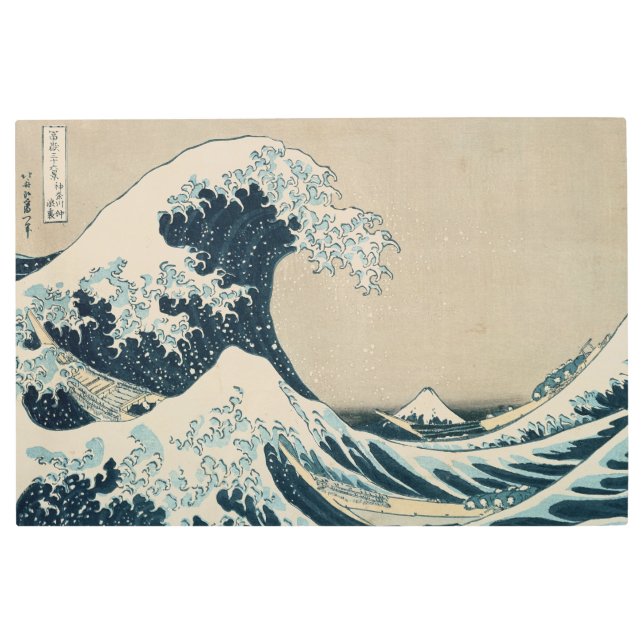 Impresión En Metal La gran ola de Kanagawa (Anverso)