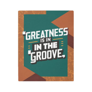 Impresión En Metal La Grandeza Está En El Surco